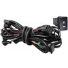 SPUFKGE Alogeno-Faro 2 Pezzi Auto Destra + Sinistra LED Fendinebbia Angel Eye DRL Lampada Diurna 30W H11 Per Nissan Qashqai Per Qashqai + 2 (J10) 2006-2013 Fari Anteriori(Only Harness Wire)