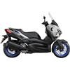 Generico Kit adesivi Compatibili con Yamaha X-MAX X MAX 300 scooter decal grafica completa carene laterali scegli colore -KIT E- Cod. 2174 (070 Nero)