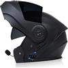 Casco Moto Modulare Apribile Bluetooth con Doppia Visiera Caschi Moto Integrali Bluetooth Integrati Omologato ECE Casco Moto Fuoristrada pour Quattro Stagioni