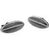LADPZJNW Luci Posizione Per Peugeot 307 206 407 107 Luce Posizione Laterale A LED Per Auto Indicatore Direzione Lampeggiante(Dynamic Crystal)