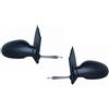 EASYSHOP24H Set 2 Specchio Specchietto Retrovisore Esterno Destro e Sinistro Compatibile Per Smart Fortwoo 450 451 da 1998 a 2007 Meccanico Nero