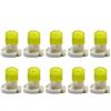 Ruiandsion - 10 lampadine LED T3 da 8 mm, base COB chip LED per cruscotto auto, strumento di lettura, colore: bianco