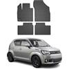 OMAC Tappetini in Gomma Compatibili con Suzuki Ignis 2016-2026 Tappetini Auto Gomma Nero 4tlg