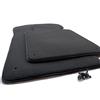 kh Teile Tappetini in velour per auto, set di accessori 2 pezzi, colore nero, con sistema di fissaggio