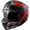 LS2, Casco Moto Integral STREAM II FURY Gloss Black Red, XXL