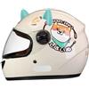 GNIUBBDB Casco moto integrale per bambini, casco scooter omologato ECE con visiera parasole e sciarpa rimovibile, casco scooter per ragazzi e ragazze dai 3 ai 12 anni C-5,48-55CM