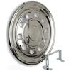 Hansen Styling Parts Copriruota per camion da 22,5 pollici dritto + staffa a U lunga per cerchi in acciaio a doppia ruota con profondità di 190-300 mm e interasse bulloni 10x335 mm