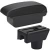LAYYSD Bracciolo Auto Per Aygo X 2012-2019 Box Bracciolo Retrofit Parti Di Stoccaggio(C3 Black white NOUSB)