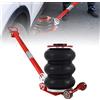 LZQ Cric pneumatico, 3 tonnellate, 6600 LBS, cric ad aria compressa, per auto di famiglia, camion, auto, colore rosso