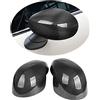 uvcany MINI Coperture per specchietti laterali, per porta auto, per Mini Cooper One/D/SD/S/JCW Serie F F54 F55 F56 F57 F60 2020-2022(Modello al carbonio, serie F senza foro luminoso)