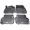 MTM Tappetini Gomma per Ford Fiesta VII (anche Mild Hybrid) 2017- Design a Vaschetta, su Misura con Bordi Rialzati cod. 3D 7540