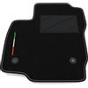 Somer Car Tappetino Auto SOLO LATO GUIDA 1pz compatibile con Ford B-MAX 2012-2020 | 1 tappeto su misura in moquette, bandiera Italia