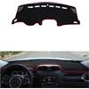 UPGENT Auto Dashboard Cover Per Jeep Per Renegade BU 2015-2020 2021 2022 Tappetino Copri Cruscotto Auto Parasole Tappetino Pannello Strumenti Tappeti Anti-UV Cruscotto Cover Pad(Red Side)