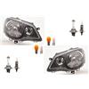Johns Faro alogeno anteriore per VW Polo 02 9N 05-12 Set di lampadine L R