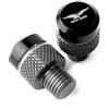 HUISI Adatto for Moto Guzzi V85TT V100 Mandello V7 Stone V85 TT Bobber Breva 850 1100 1200 Tappi for fori specchietti CNC for moto Viti Bulloni(Gray)