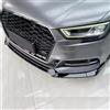 Generic Spoiler paraurti anteriore compatibile per Audi A3 8V S3 S-Line 2017 2018 2019 2020 Kit Corpo Splitter Anteriore Diffusore Tuning Accessori Auto