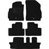 TEXER Tappetini in tessuto adatti per Chevrolet Orlando 2010-2018 7 posti Basic