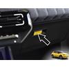 autoCOVR Copertura In Acciaio per Renault-5 E-Tech | decorazione del vano portaoggetti - Colore GIALLO | 1 Pezzo Inox 5 R5 Evolution Electric 95 120 150 Urban Range Comfort Techno Iconic Accessori E Tech