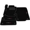 Generico Tappetini compatibili con Mercedes Classe ML W166 2011-2015, ricamo bandiera Italia, kit tappetini auto personalizzati, set tappeti in moquette, bordo nero.