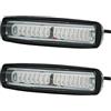 Generic Lampada Faretto Fanale Led Per Carrello Elevatore Muletto Luce 12V-80V 30W Avvertimento Visiva Segnalazione (Rosso) Spia Auto Sicurezza Lavoro Barra Luminosa