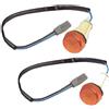 Generic PRASCO FT1214039 KIT COPPIA FANALINI LUCE LATERALE FRECCIA DESTRO E SINISTRO CON PORTALAMPADA SPECIFICO PER PANDA PRIMA SERIE DAL 1986 AL 2003. COLORE ARANCIO.