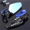 TXDBD Specchietti Retrovisori Laterali Per Moto Per YAMAHA N-MAX 155 250 400 125 Specchietto Retrovisore Manubrio Sinistro Destro parcheggio specchietto(Colore 2)