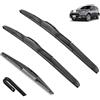 Autopixl Set di spazzole tergicristallo anteriori e posteriori compatibili con Mitsubishi Outlander 3 MK3 2013-2021 PHEV Parabrezza Parabrezza 26+18+12 Accessori Finestra(Front Rear,LHD)