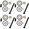 Car-Parts24 4 x Kit di guarnizioni Bosch, ugello di iniezione con set di guarnizioni per pompa e ugello, kit di riparazione 1.9 2.0 TDI codice motore BKC BMM BLS BPW ATD AXR ASZ BLT