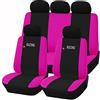 Lupex Shop Coprisedili auto universali Made in Italy aibarg compatibili - modello Racing (Fucsia)