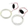 Akozon COB Angel Eyes - Coppia di fari alogeni per auto Angel Eye COB Chip DRL LED per moto e auto