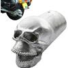 Geruwam 2 Pcs Punta di scarico con teschio in metallo,Tubo di scarico Decorazione di Halloween | Decorazione del tubo di scarico della moto da 1,97 pollici per Halloween, accessori decorativi per moto Geruwam