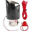 Generico Exhaust Tips, LED Exhaust Tailpipe, Flame Muffler Tip with Light Effect, Stylish Car Modification Upgrade for Outdoor Racing Daily Driving Truck Commute Experience