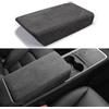 ushilife Alcantara Console Centrale Bracciolo Cover, per Tesla Model 3 & Y 2016-2023, Italia Accessori per interni auto, bracciolo Box Cover Protector