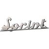 Generico TARGHETTA SCRITTA ANTERIORE SPRINT ALLUMINIO INCASTRO 80 MM COMPATIBILE CON VESPA SPRINT