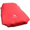 Star Cover telo copriauto da interno compatibile con Fiat X1/9 Bertone con logo copertura per auto Rosso GARAGECOVER Vestibilità perfetta e cover su misura