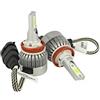 CARALL Kit Full Lampada Led Cob H8 H11 H9 20W 12V 24V Bianco 6000K Per Abbagliante e Fendinebbia Senza Driver