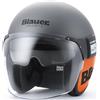 Blauer HT Blauer Pod 06 Casco Jet, grigio opaco/arancione, S (54/56)
