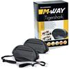M.Way PORTASCI per Auto Magnetico da Tetto TIGERSHARK per Il Trasporto di 3 Paia di Sci Oppure 2 Snowboard con Serratura