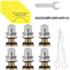 XINYIN Generic Tappi per serbatoio di carburante a prova di perdite Design Set di tappi per serbatoio per serbatoi d'acqua Include accessori Installazione facile Tappo per serbatoio di carburante