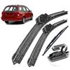 Autopixl Kit spazzole tergicristallo anteriore e posteriore compatibile con Ford Focus MK1 1998-2005 Spazzole parabrezza parabrezza 22+19+11