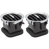 Tfkkaw Bocchette Aria Condizionata Per Opel Per ADAM Per CORSA D Per MK3 Per Vauxhall 13417363 2201099 13365420 Copertura Bocchetta Aria A/C Griglia Uscita Nero/Cromato Griglie Uscita Aria(2 x Full Chrome)