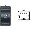 PROPOSTEONLINE Interruttore Alzacristalli realizzato per FIAT DOBLO' dal 2009 in poi anteriore Destro Pulsante alzavetri 735498675