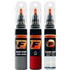 F FIRANTO FIRANTO Kit Riparazione Vernice Auto per Renault NNP Rouge Flamme - Set rimuovi Graffi per Vernice Auto 3in1-15ml Primer, Pennarello ritocchi Vernice, Vernice lucidante