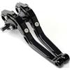 YAKISA Leve Freno Frizione Moto Per DUCATI Per MONSTER 696 796 695 620 400 Moto CNC Pieghevoli Estensibili Freni Frizione Leve(Full black)