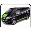 Grafic Furgone Custom M-SPORT Van grafiche furgone adesivi decalcomanie strisce CAMPER van e furgone (BLU)