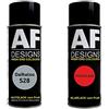 Alex Flittner Designs Auto Vernice Spray Set per Daihatsu S28 Silver MetallicBase Trasparente 2x400ml con vernice spray trasparente