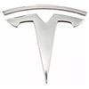 Generic Emblema modello 3 / Y - Logotipo di ricambio per Tesla Model 3 e Y - 3D, emblema ABS placcato in cromo argento