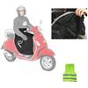 CLICK & GO COMPATIBILE CON VESPA PRIMAVERA 50 2T COPRIGAMBE IMPERMEABILE COPERTA TERMICA IMBOTTINA IN ECO PELLICCIA COPERTURA GAMBE DA INDOSSARE PER PIOGGIA E FREDDO PER SCOOTER