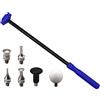 Yisawroy Knock-Down Pen PDR-Tools Car Tap Down Body Panel Dent Rod Removal Repair Hand Tools Auto Maintenance Part Kit Tapper Hammer Dent Tools Strumento di riparazione ammaccature Martello di