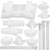 EPIGEIST Kit Regolazione Fari Auto con Viti e Clip Plastica e Ferro Riparazione Regolatore Luce per e Accessorio Sicurezza Facile da Installare